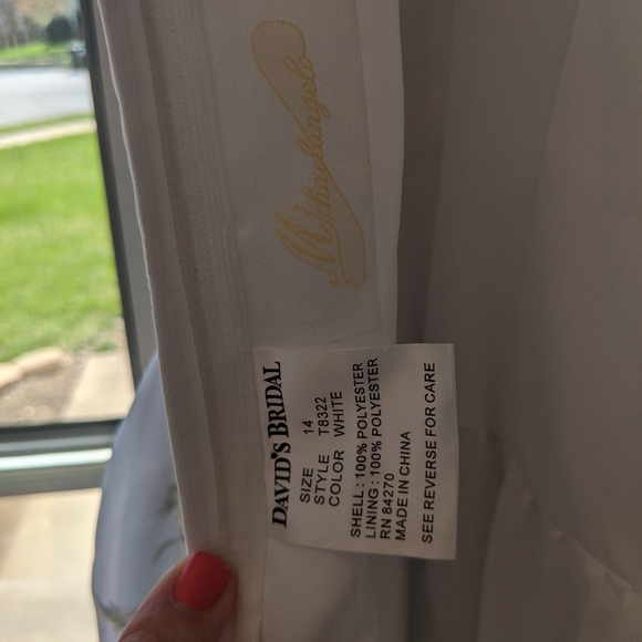 Michaelangelo wedding dress David's bridal t8322 - Picture 7 of 16